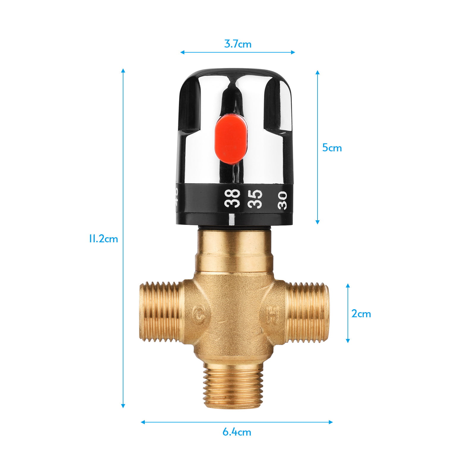 Brass Hot&Cold G1/2" Inlet Mixing Valve For Bidet Sprayer Sensor Faucet Tap 