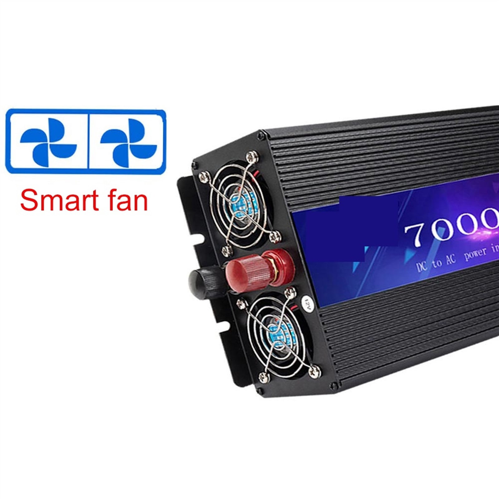 6000W Solar Pure Sine Wave Power Inverter 12V 220/110 Pure Sine Converter Home Solar Inverter Car Outdoor Bank Power Supply Exchange ,Powerful Output
