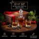 thumbnail image 3 of Set decantador de whisky Royal Reserve Twisted Bourbon 750 ml, 3 of 7
