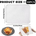 thumbnail image 2 of BBQ Grill Mesh Mat,Bexikou 10Pcs Disposable Aluminum Grill Pans,Broiler Net Pans Non-Stick Cooking Grid Grates Pad Baking Tools for Outdoor Camping Barbeque Picnics Backpacking Backyards, 2 of 7