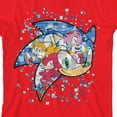 thumbnail image 2 of Bioworld Sonic the Hedgehog Mosaic Modern Character Art Youth Red Short Sleeve Tee-XS, 2 of 3