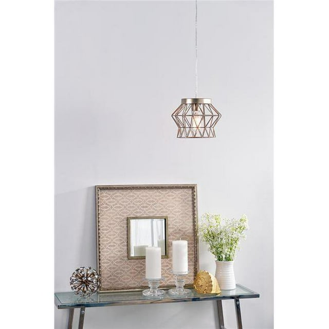 Kenroy Home 93853SIL 9 x 8 in. Thaxton 1 Light Swag Pendant - Silver