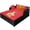 Red, variant on Chateauy Extra Large Wicker Daybed for Outside with Soft Padded Cushion – Rattan Lounger for Porch, Deck, Balcony