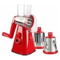 thumbnail image 1 of Fast Cutting Rotary Cheese Grater, Easy to Clean with Non-slip Suction Base, Suitable for Various Foods, Material Safety, Dishwasher Safe, Sturdy Hand-crank Handle (3 Blades Included), 1 of 5