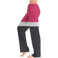 thumbnail image 4 of Hxshgdsn Womens Trendy High Waist Sweatpants Wide Leg Yoga Long Pants With Pockets Casual Soft Sportwear Hot Pink Xl, 4 of 6