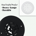 thumbnail image 5 of Achtek 6" Duct Opening Solid Cast Aluminum Round Grille ( 7-1/2" Round Overall) | Powder Coated BLACK- With Holes for Wall / Ceiling, 5 of 11