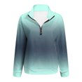 thumbnail image 3 of Gibobby Sudaderas de Navidad para Mujer Diario Estampado Navidad Sudadera con Media Cremallera Sudadera Informal con Cremallera Camisas Sueltas(Verde de menta,CH), 3 of 4