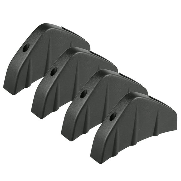 4pcs Car Diffuser Universal Shark Fin Spoilers Rear Spoiler Wing Diffuser Trim Bumper Lip for Car Vehicle Balck