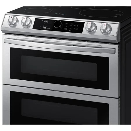 Samsung - 6.3 cu. ft. Slide-In Induction Range with WiFi, Flex Duo™, Smart Dial & Air Fry - Stainless steel