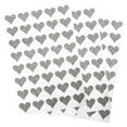 thumbnail image 2 of Royal Green Glitter Heart Sticker 3/4 inch Silver Labels for Stationery, Invitations, Party Favors and Crafts 19mm - 200 Pack, 2 of 7