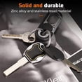 thumbnail image 6 of Key Chains for Car Keys, Heavy Duty Anti-Loss Car Keychai with Big and Small Double Ring Design can Distinguish Different Keys and Know how to Classify and Love Life More, Black, 6 of 7