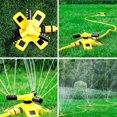 thumbnail image 5 of Aspersor de jardín, boquilla de riego ajustable, aspersor de césped automático giratorio de 360°, aspersor de riego automático de jardín para campo de verduras de jardín de césped (amarillo) Ormromra ZSY-1196, 5 of 5