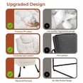 thumbnail image 4 of Pirecart Lazy Chair, Large Sofa Armchair with Footrest and a Side Pocket, Modern Comfy Lounge Chair with Skin-friendly Fabric and Steel Frame, 330lb, Beige, 4 of 10