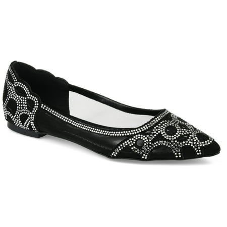 

Journee Collection Womens Batavia Wide Width Slip On Pointed Toe Ballet Flats