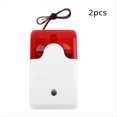 thumbnail image 3 of Flash LED Strobe Light Wired Siren 12V Work for Burglar Alarm System Mini Strobe Siren Indicator Light Sound Alarm Siren, 3 of 6
