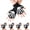 a-Black3, variant on 2 Pairs Kids Skeleton Kids Winter Glove Packs Warm Glow in The Boy Snowboards Dark Fingerless Knitted Gloves Warm Gloves for Toddlers Mitten Toddler Wool Glove Gantlet Gloves