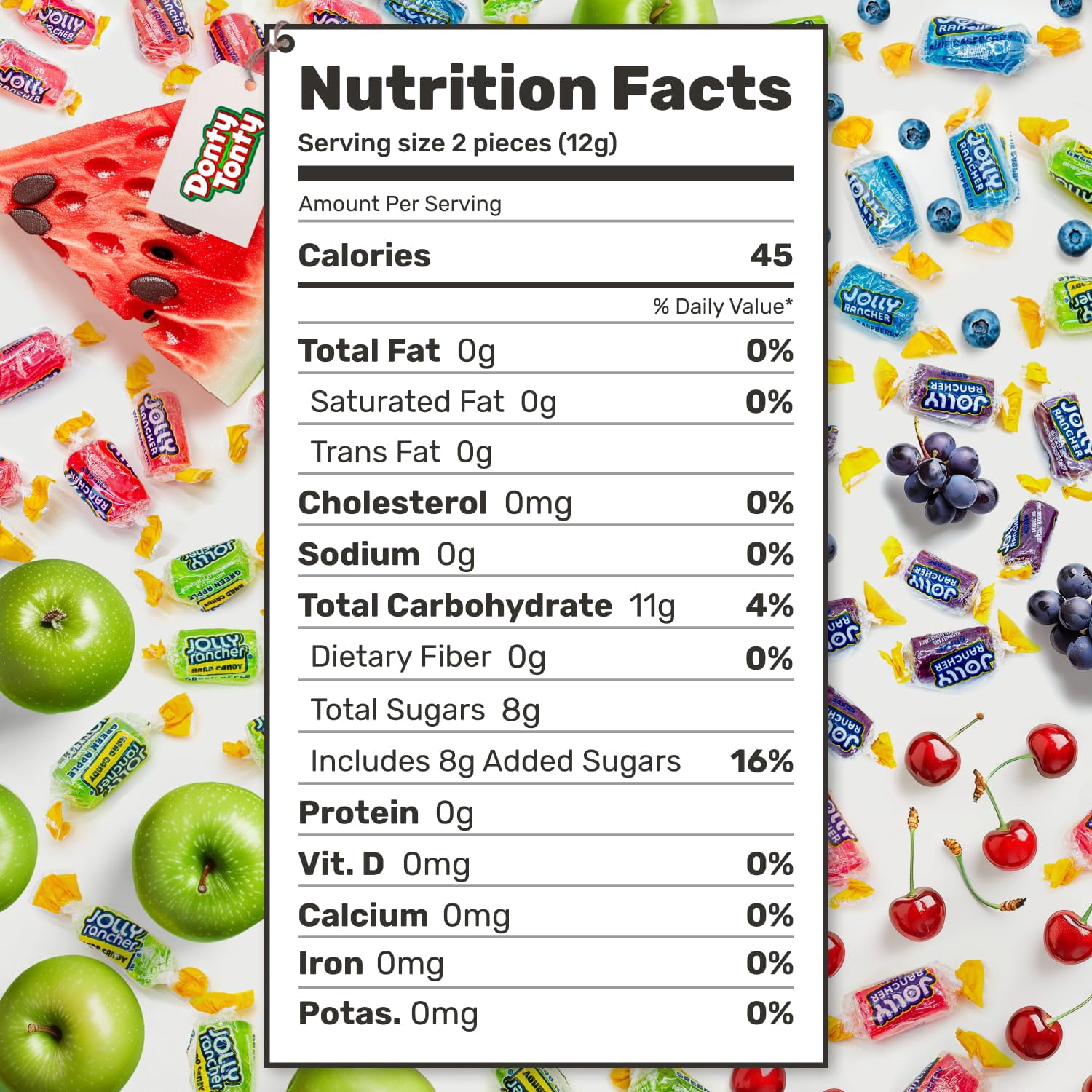 JOLLY RANCHER Hard Candy ASSORTED Mix 5 lb – Bulk Candy, 5 Original Flavors (Watermelon, Blue Raspberry, Cherry, Green Apple, Grape)