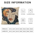 thumbnail image 6 of Nawypu Hippie Pillow Covers Tarot Sun Moon Boho Throw Pillow Covers Witchy Evil Eye Celestial Cushion Cases for Couch Sofa Room Decor  Set of 2, 6 of 6