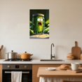 thumbnail image 3 of ZHONGYUTONG Funny Kitchen Canvas Wall Art Whimsical Food Art Pictures Fruit Vegetable Painting Humorous Poster Prints for Kitchen Dining Room Decor Framed (24.00" x 36.00"), 3 of 5