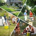 thumbnail image 7 of Torches for Outside Set of 6, White 16 Oz Outdoor Garden Torches with 3-Prong Grounded Stake, 59 Inch Metal Torch for Garden Décor, Outside Torches for Backyard, Garden, Patio, 7 of 7