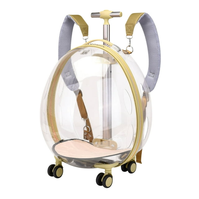 New Pet Luggage Transparent Bag Trolley Box Large Capacity Pet Cart For Outgoing
