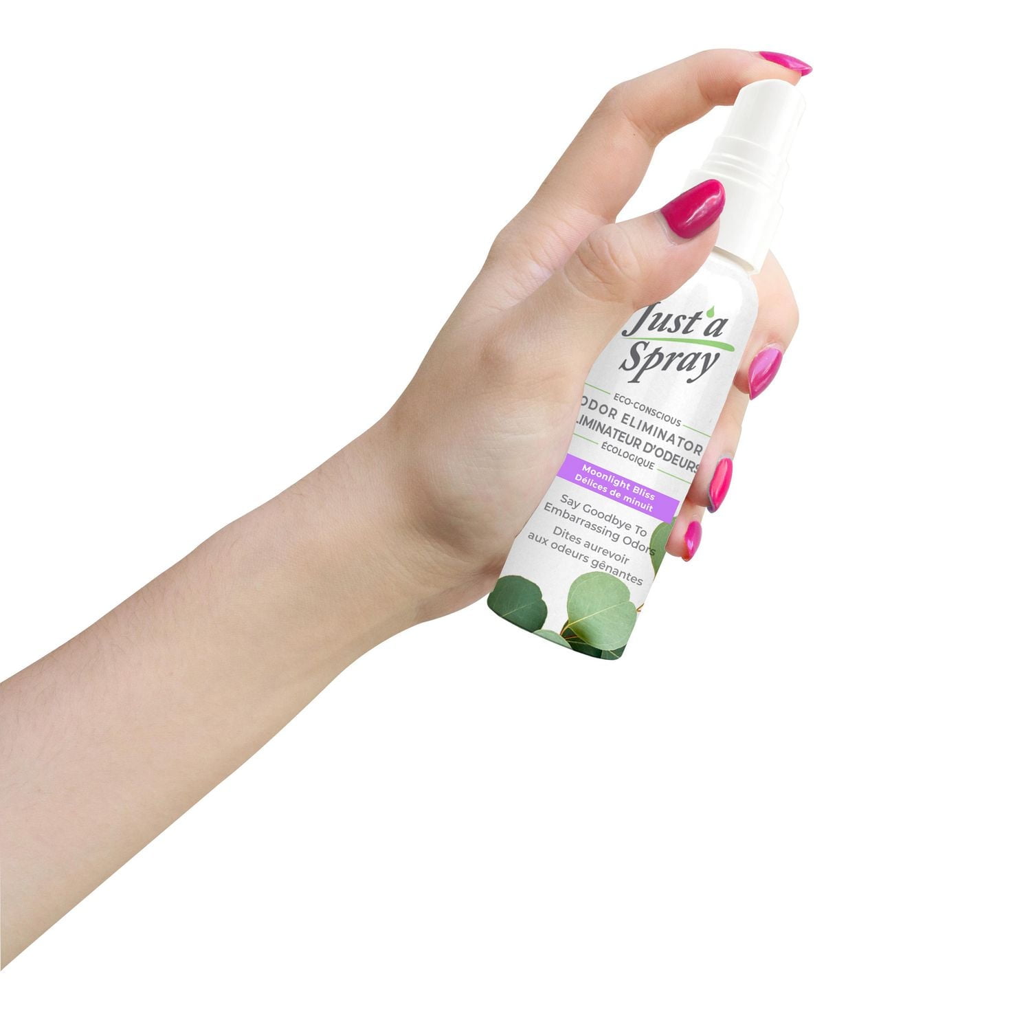 Just'a Spray Éliminateur d'odeurs gênantes, Délices de minuit, 55 ml, Vaporisateur avant utilisation de la cuvette