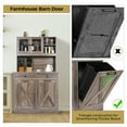 thumbnail image 6 of TLSUNNY Double Tilt-Out Trash Cabinet, Freestanding Hidden Garbage Storage w/ Drawers & Shelves for Kitchen/Laundry Room, 6 of 10