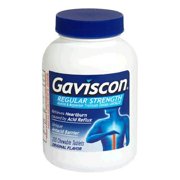 Gaviscon Alumina and Magnesium Trisilicate/Antacid, Original Flavor, Chewable Tablets, 100-Count Bottle Pack of 3