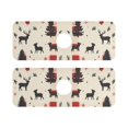 thumbnail image 7 of Yayeee Faucet Mat for Kitchen Sink 14.7" Diatomite Long Splash Guard Pad, Christmas Forest, 2 Pack, 7 of 7