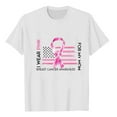thumbnail image 6 of Ounisa Breast Cancer Women Tops Cancer Awareness Crewneck Short Sleeve Casual Fashion Sweatshirt Ribbon Cancer Care Gifts Loose Fit Clothes, 6 of 6