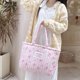 thumbnail image 2 of A-2115# Bolso mano versátil floral gran capacidad algodón para mujer (Rosa L) rosa talla, 2 of 9