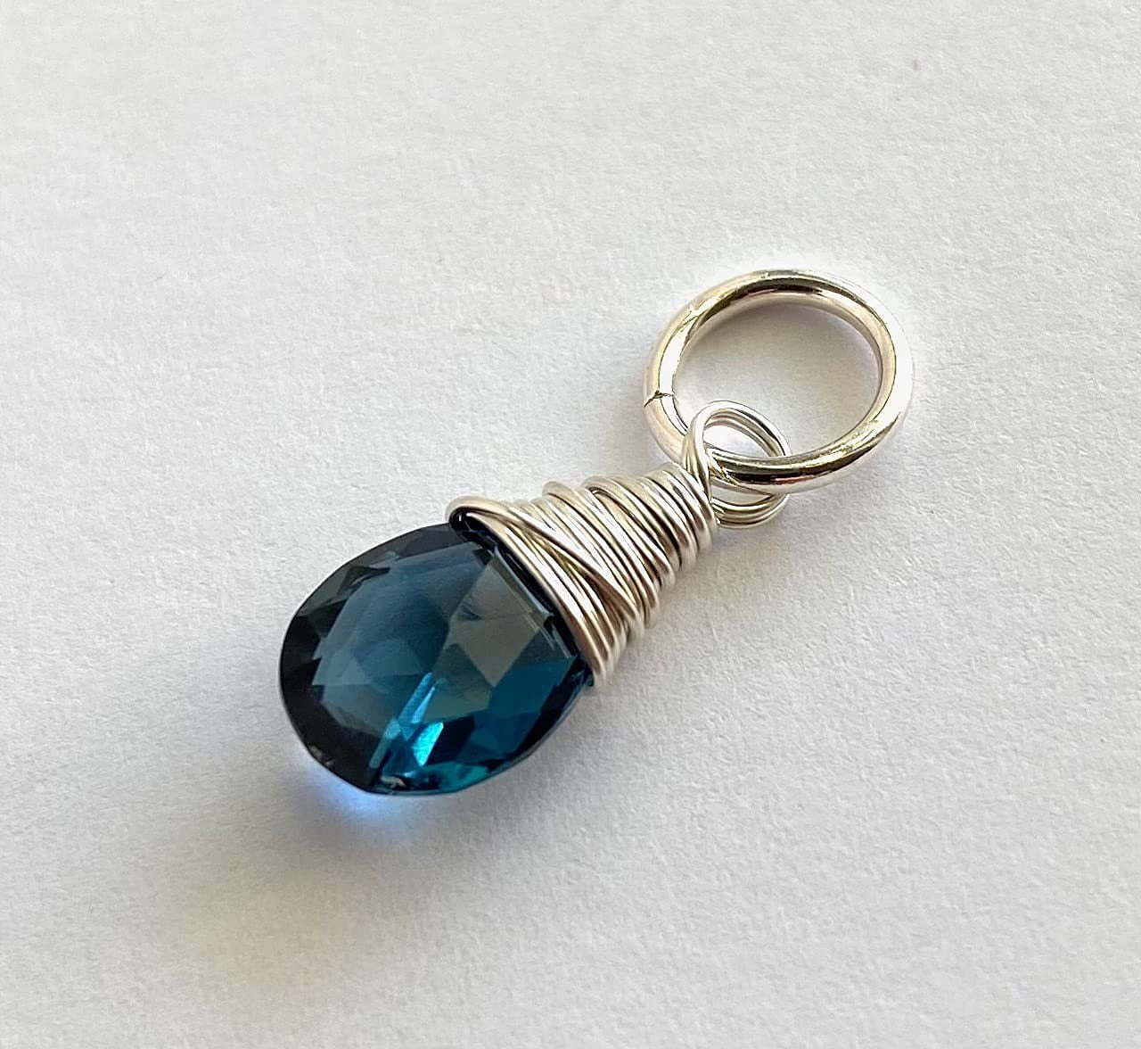 Sterling Silver Blue Topaz Pendant