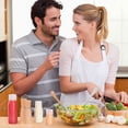 thumbnail image 6 of 6 pcs Condiment Porous Squeeze Bottles, Small Salad Dressing 6oz Container, 6 of 7