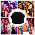 thumbnail image 4 of Gorras de pelo corto divertidas para hombres y mujeres, gorro de Hip Hop, gorro de peluca, gorras de béisbol suaves transpirables para deportes al aire libre, sombreros de tupé de fiesta, 4 of 5