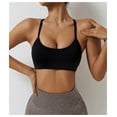 thumbnail image 3 of Sujetador deportivo cruzado en la espalda para mujer, Top deportivo de alto soporte, sujetador de realce para Yoga, Top corto de gimnasia, ropa interior deportiva para correr, ropa deportiva, 3 of 5