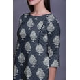 thumbnail image 2 of Bimba 3/4 Sleeve Kurta Printed Straight Kurti Summer Clothing For Women, 2 of 6