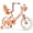 Orange, variant on GLAF 12 in Kids Bicycle, Girls' Bike with Training Wheels, Streamers & Basket - Perfect for Ages 2-9, Pink