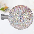 thumbnail image 2 of 1 Set of Stainless Steel Drawer Knob Single-hole Rhinestone Inlaid Round Drawer Cabinet Wardrobe Pull Handle with 5pcs Screw (Colorful), 2 of 8