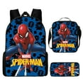 17" Spider-man backpack three-piece set two-piece set cartoon backpack