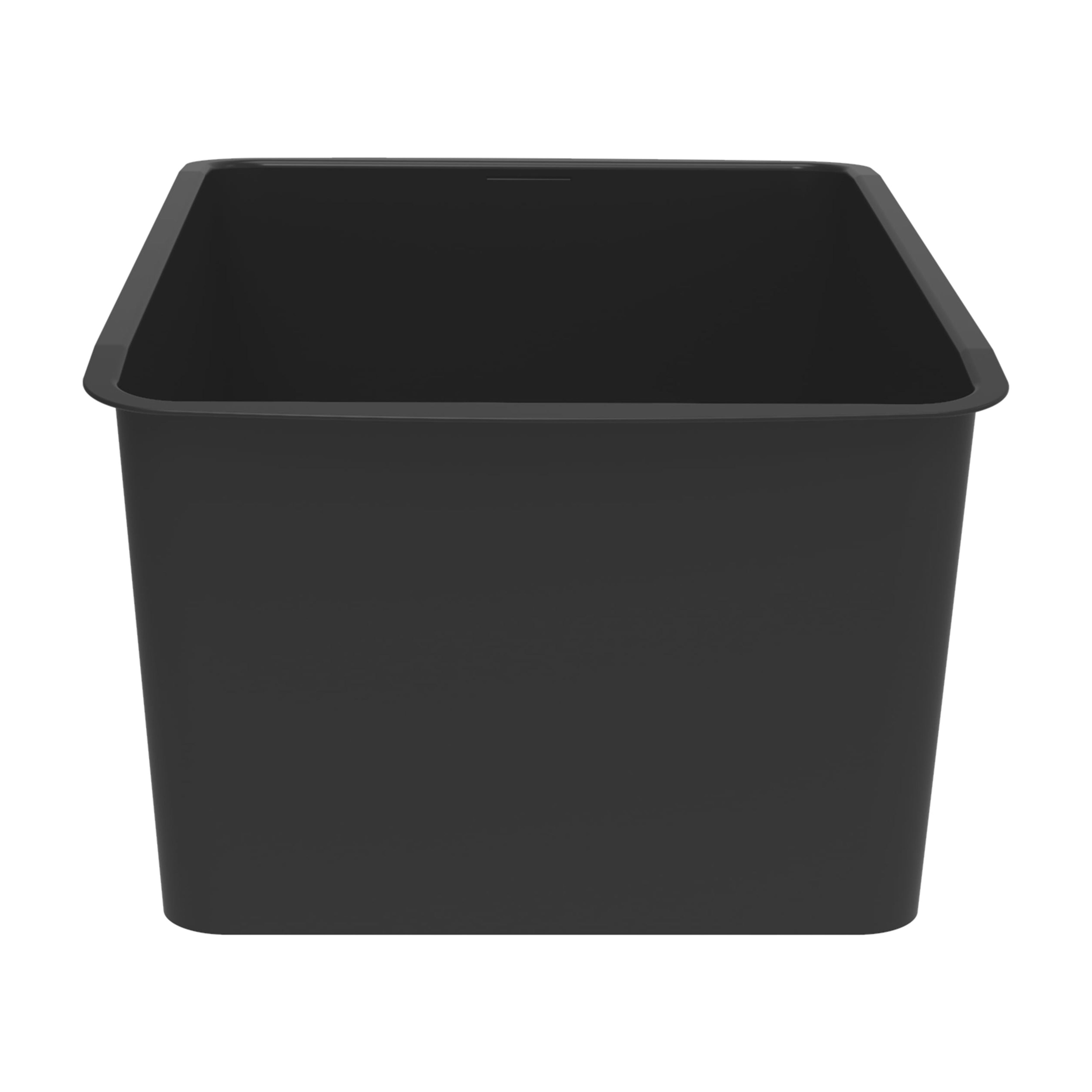 Pen+Gear Cubby Bin, 12.27 x 7.96 x 5.12 in, Black, 8-Pack