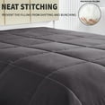 thumbnail image 2 of Exclusivo Mezcla Lightweight Reversible 3-Piece Comforter Set All Seasons, Down Alternative Comforter with 2 Pillow Shams, Full Size, Grey, 2 of 7