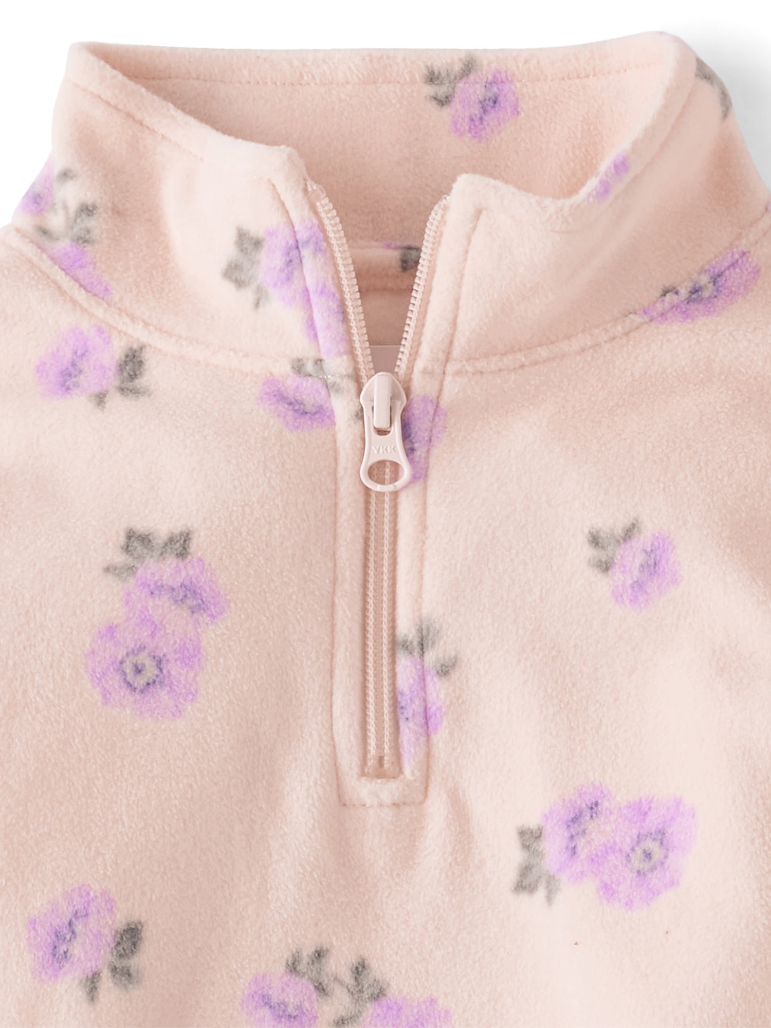 The Children's Place Girls Long Sleeve Printed Microfleece Half