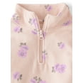 thumbnail image 2 of The Children's Place Girls Long Sleeve Printed Microfleece Half Zip Pullover, Sizes XS-XXL, 2 of 3