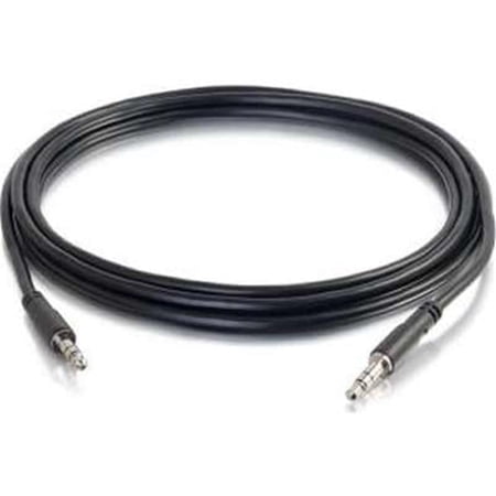 10 ft. Slim Aux 3.5 mm Male to Male Cable - Black