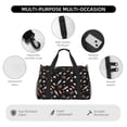 thumbnail image 4 of Xecao Space Rocket Pattern ​Lightweight Crossbody Weekender Bag Mesh Side Pockets Padded Handles Sports Outdoor Gear Organizer, 4 of 7