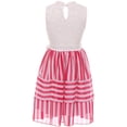 thumbnail image 2 of Big Girl Sleeveless Foral Lace Chiffon Birthday Flower Girl Dress USA Fuchsia 8 JKS 2111 BNY Corner, 2 of 4