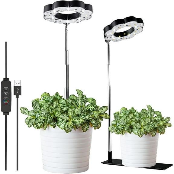FANHAO LED Grow Lights for Indoor Plants,Full Spectrum LED Plant Light with Metal Stand