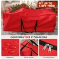 thumbnail image 3 of Riousery Christmas Tree Storage Bag Set for 7.5FT Artificial Tree, 3-Piece Large Capacity Waterproof Oxford Cloth Organizer, Red, 3 of 6