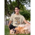 thumbnail image 2 of Dogs Make Me Happy! T-Shirt Men -Smartprints Designs, Male 5X-Large, 2 of 4