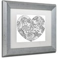thumbnail image 2 of Trademark Fine Art "Mixed Coloring Book 45" Canvas Art by Kathy G. Ahrens, White Matte, Silver Frame, 2 of 4